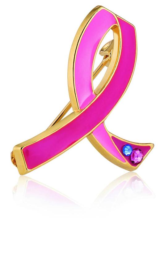 Estée lauder. Pink Ribbon Pin (16 €).