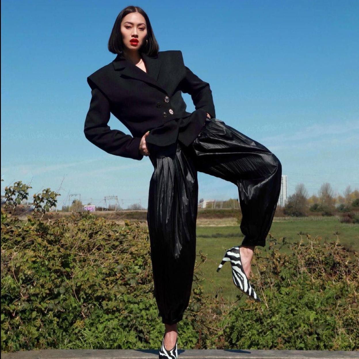 Pincha en la imagen para ver Vestidos, chalecos, pantalones, gabardinas: estás son las prendas efecto piel más elegantes que acaban de llegar a Zara y a Mango