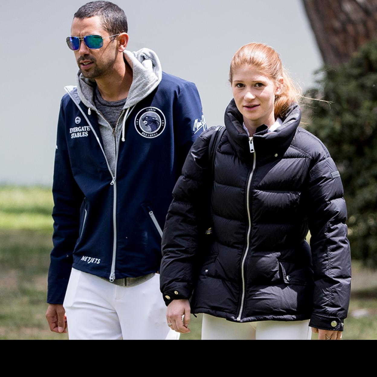 Nayel Nassar y Jennifer Gates, hija de Bill y Melinda Gates, en una competición ecuestre.