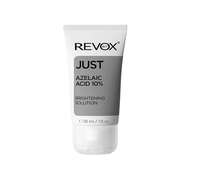 Sérum facial iluminador con 10% ácido azeláico de Revox. Un suero muy ligero, ideal para todo tipo de pieles. (7 euros).