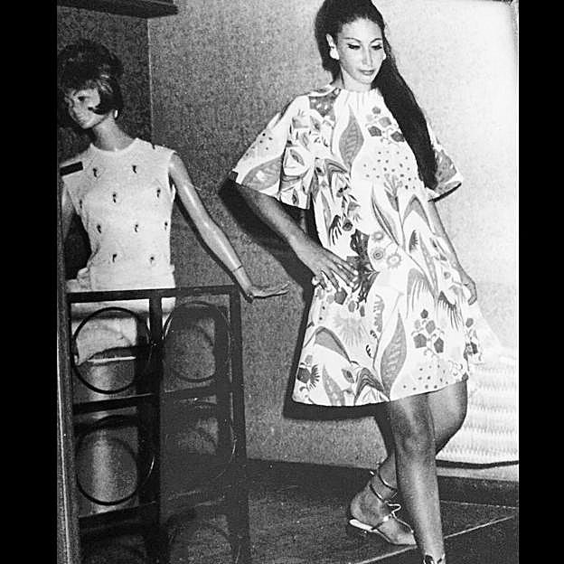 Victoria Martín en sus tiempos de modelo.