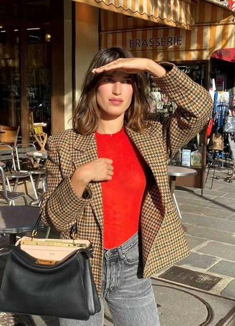 Imagen - Jeanne Damas con bolso Peekaboo de Fendi.