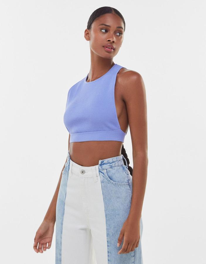 Top cropped, de Bershka (12,99 euros).