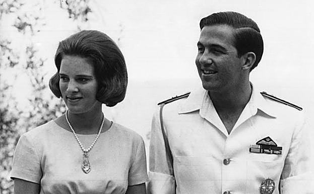 Constatino y Ana María de Grecia.