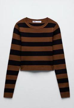 Imagen secundaria 2 - El jersey de rayas de Zara de 15 euros súper favorecedor que triunfa en Instagram y tienen todas las influencers