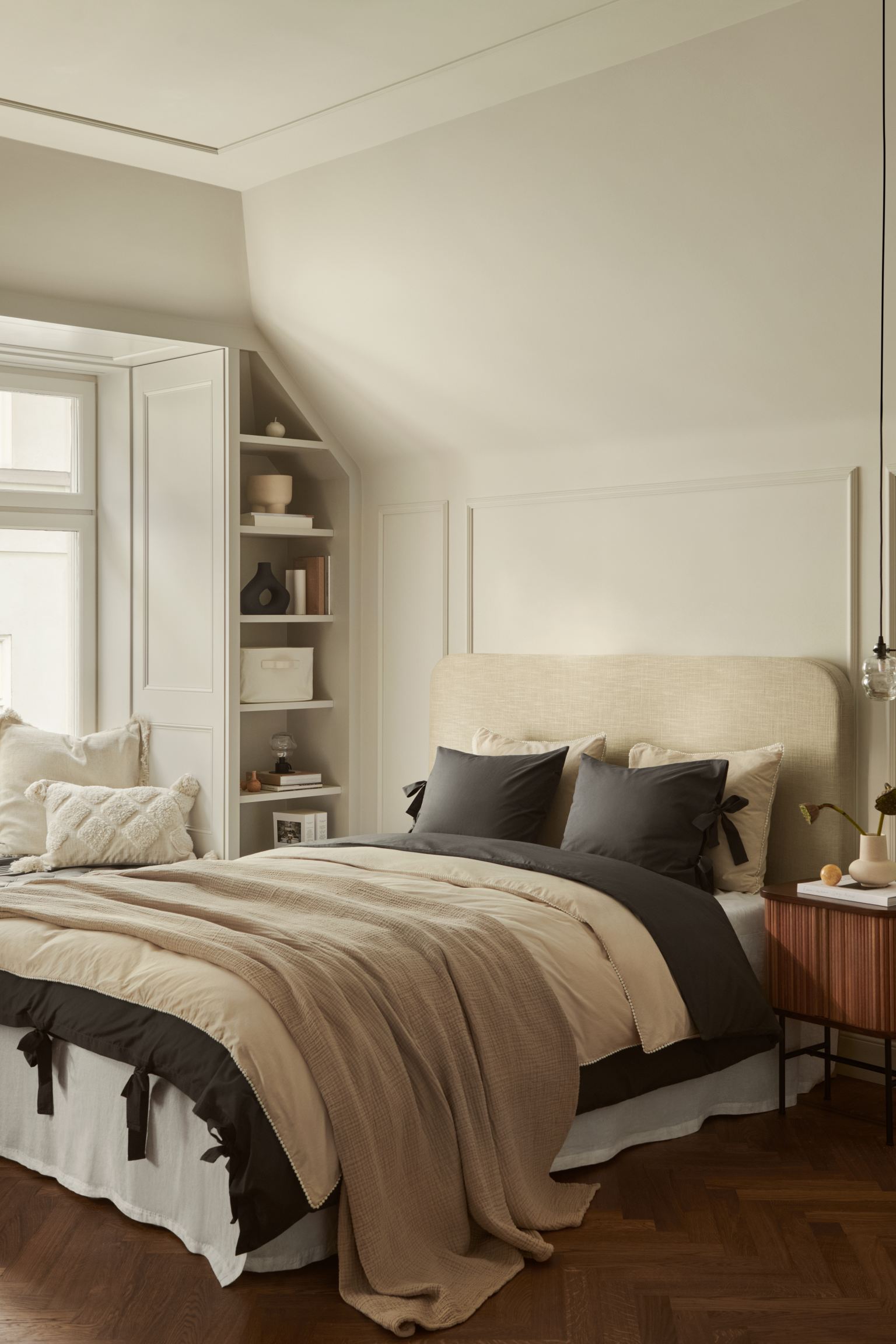 Este conjunto de cama, elegante y minimalista, de H&M Home está rebajadode 39.99 a 17.99 euros.