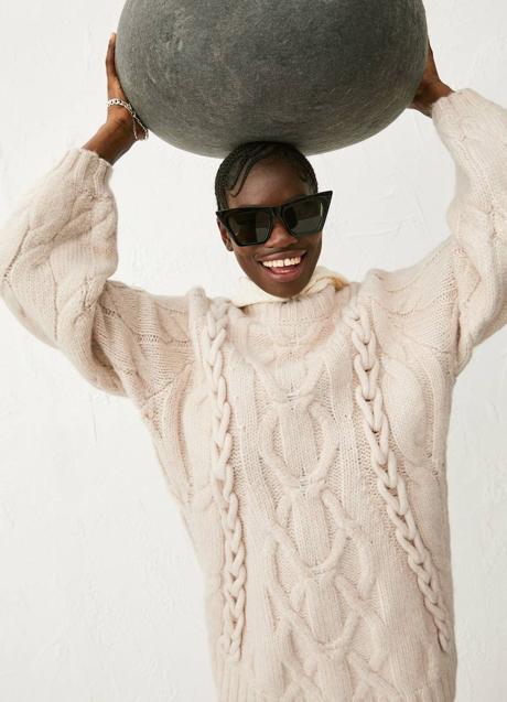 Imagen - El jersey beige claro contiene lana de alpaca