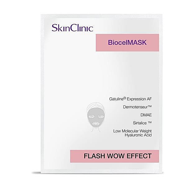 BiocelMASK Flash Wow Effect contiene ácido hialurónico