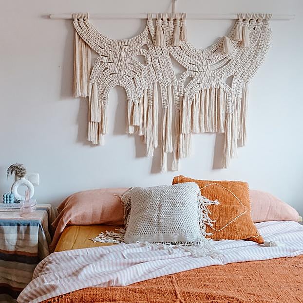 Cabecero de macramé de RanRan Design (675 euros)