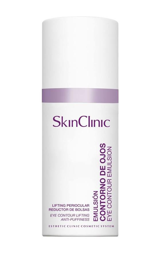 Empezamos con la Emulsión Contorno de Ojos de SkinClinic. Tiene un gran poder hidratante, descongestionante y regenerador. También es eficaz contra los radicales libres. Cuesta 36,80 €.
