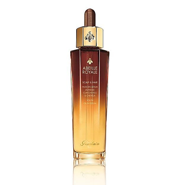 Aceite en Sérum de Juventud Abeille Royale para cuero cabelludo y cabello de Guerlain. A partir del 1 de febrero exclusivamente en Guerlain y en Sephora por 130 euros/50ml.