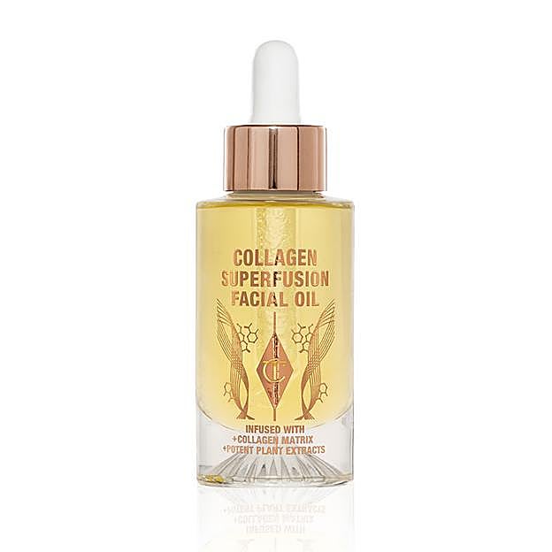 Collagen Superfusion Facial Oil de Charlotte Tilbury. A la venta el 24 de febrero en la web de la firma y el 4 de marzo todos los puntos de venta. (75 euros).