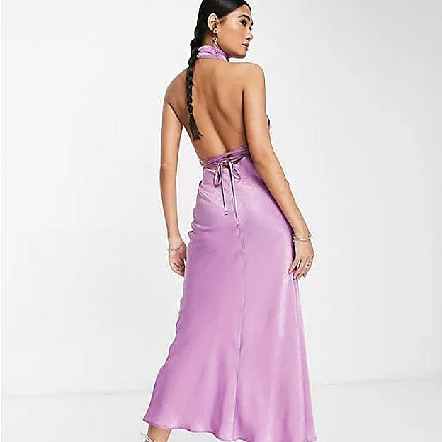 Imagen principal - Con un vestido de cuello halter te puedes convertir en la mejor vestida de tu próximo evento
