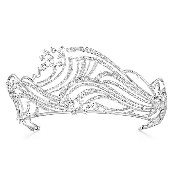 Tiara de la colección de alta joyería Déferlante (2022).