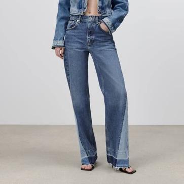 Imagen secundaria 1 - Los pantalones y la cazadora de estilo patchwork