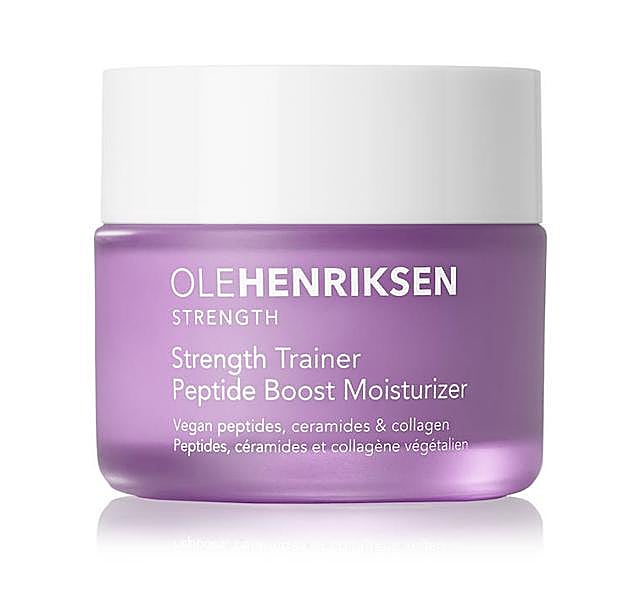 Imagen principal - Strength Trainer Peptide Boost Moisturizer, de Ole Henriksen; Cera Repair Barrier Cream, de Biotherm, y Ceramidin Cream, de Dr. Jart+