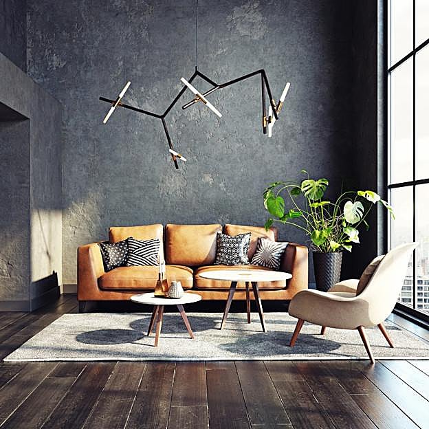 Una buena iluminación hará que tu salón parezca más grande.