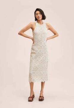 Imagen secundaria 2 - El top de Sfera, el cárdigan de H&M y el vestido de Mango