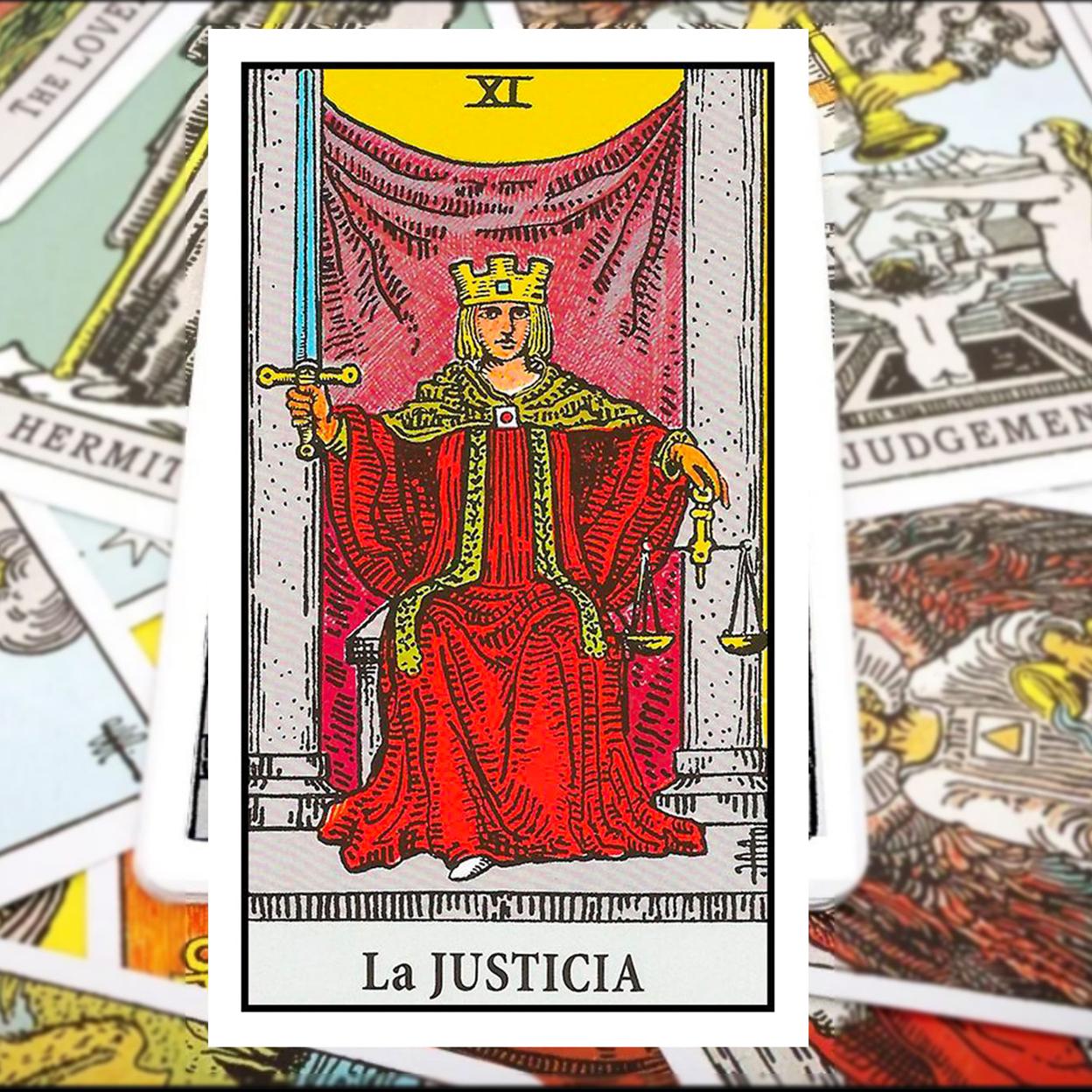 La carta del Tarot de la semana: La Justicia (arcano VIII) aterriza en tu vida para que pongas orden y tomes decisiones serenas y equilibradas