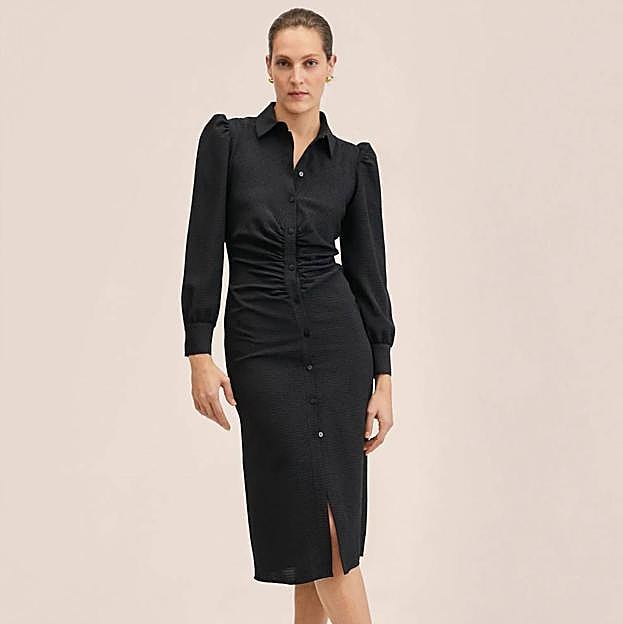 Imagen principal - Los vestidos negros low cost elegantes y versátiles de nueva temporada que no pueden faltar en tu armario si quieres ir siempre estilosa