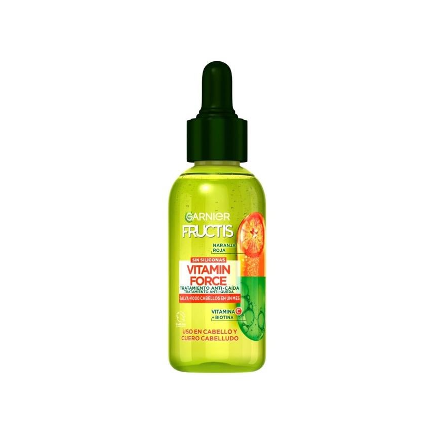 El sérum de Fructis con vitamina C es una de las novedades de Garnier. Ayuda a recuperar densidad en el cabello gracias a ingredientes naturales como la naranja roja, combinados con otros activos científicos. Cuenta también con vitamina C y biotina lo que ayuda a prevenir la caída capilar, y a conseguir un pelo más fuerte y libre de frizz.