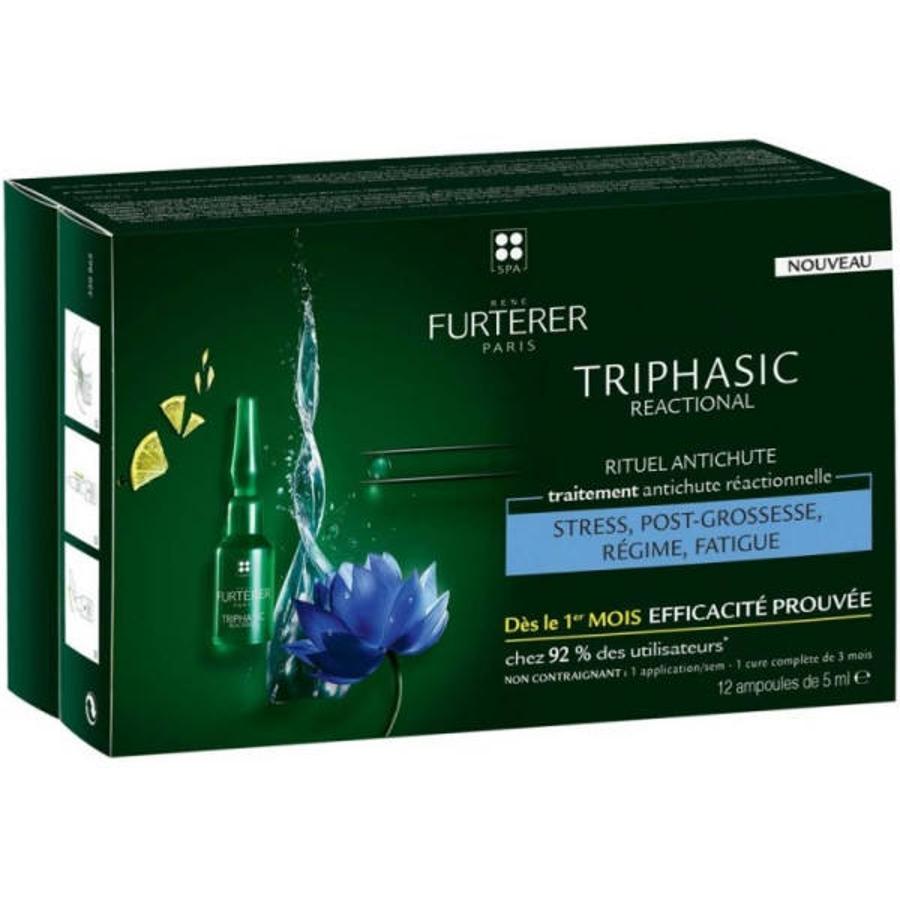 Un tratamiento que actúa sobre los ciclos de vida del cabello para frenar la pérdida causada por diversos factores, restaurar el crecimiento del pelo, fortalecer y mantener la salud del cuero cabelludo. Esto lo consigue gracias a una combinación de activos como un complejo mineral de loto, pfaffia estimuladora de la microcirculación, esencia de limón, aceite de ricino, pantenol, biotina y proteínas, entre otros. Incluye 12 ampollas.