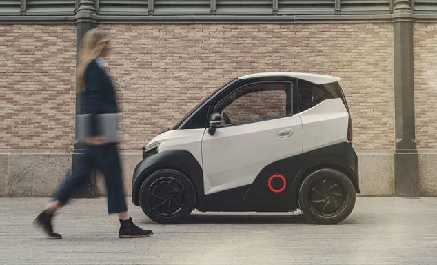 Silence S04. Es el ejemplo de la nueva generación de vehículos urbanos. Un minicoche de 2,28 m, con baterías intercambiables que se pueden cargar en casa, en un enchufe convencional.