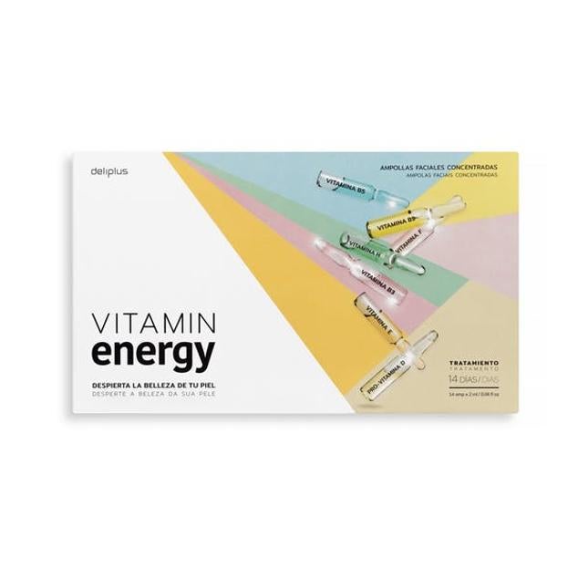 Enriquecido con siete vitaminas clave, este tratamiento en ampollas combate los signos del envejecimiento, mejora la hidratación y la textura de la piel, a la vez que la protege de los daños producidos por los agresores externos. La combinación de vitaminas del grupo B minimizan la apariencia de las arrugas y mejoran la textura de la piel. Una piel más uniforme y lisa, preparada para recibir el resto del tratamiento. Las vitaminas F, H, D y E son clave en la protección y refuerzo de la barrera cutánea. Su acción oxigenante, potencia la luminosidad y jugosidad de tu rostro, además de ayudar a protegerlo del envejecimiento prematuro. Precio: 6 euros.