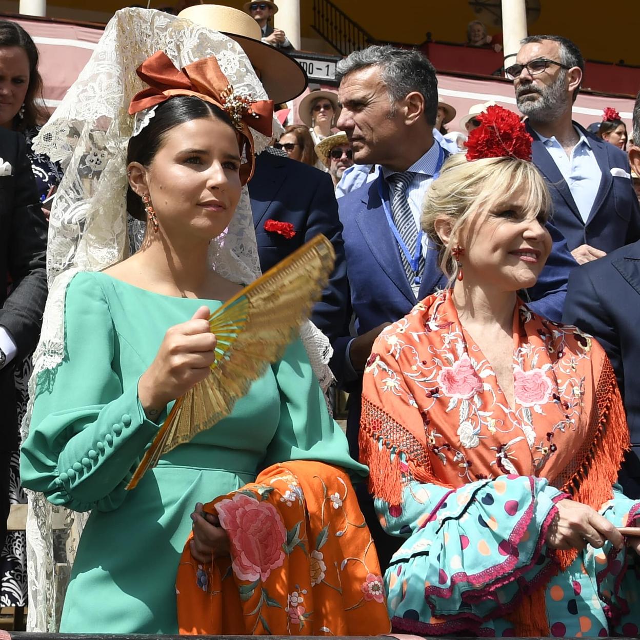 Tana Rivera junto a su madre, Eugenia Martínez de Irujo, este fin de semana.