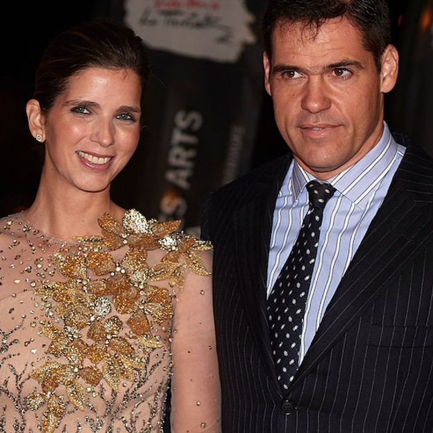 Margarita Vargas, hija del banquero venezolano Víctor Vargas, junto a su esposo, Luis Alfonso de Borbón. 