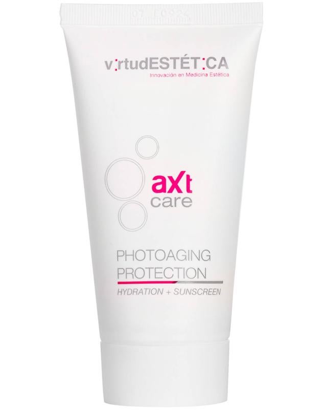 Photoaging Protection de AXTCare combina filtros solares físicos y químicos