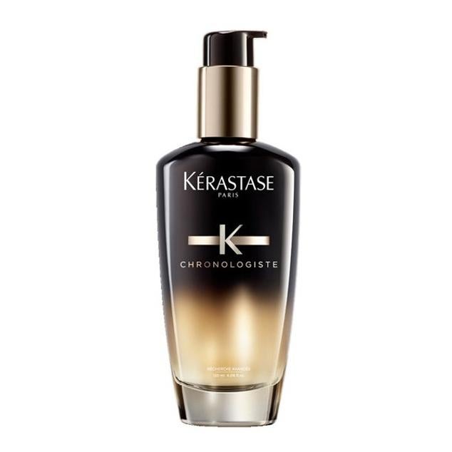Chronologiste Parfum en Huile Aceite Capilar de Kérastase es un aceite perfumado para el cabello diseñado por Alberto Morillas con una fragancia sutil, sensual y duradera. Se obtiene un cabello perfumado, suave y resplandeciente con un aspecto más saludable y bello. Precio:  32,09 euros .