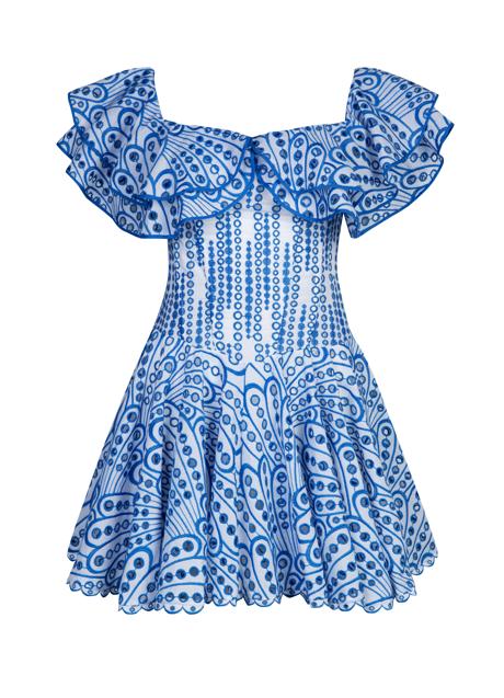 Imagen - El vestido mini azul de Charo Ruiz.