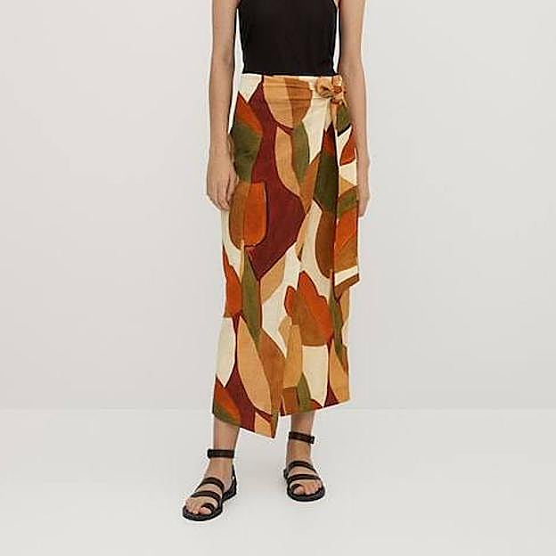 Imagen principal - Estas faldas estampadas sientan fenomenal