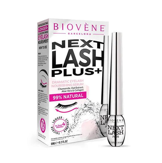 El Sérum Activador Avanzado de Pestañas NextLash+ de Biovene estimula las raíces