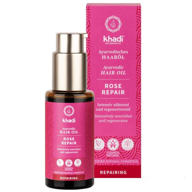 Este aceite de rosas de Khadi está especialmente formulado para nutrir y rejuvenecer el cabello, proporcionando vitaminas, antioxidantes y minerales que hidratan profundamente y acondicionan con una sensación sedosa. Precio: 14 €. 