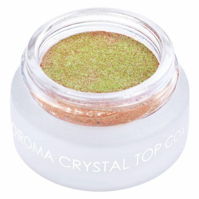 Duo Chrome Top Coat de Natasha Denona, contienen cristales reales para un efecto brillante de larga duración. Su aplicación es muy cómoda y sin manchas. Precio: 28,99 €. 