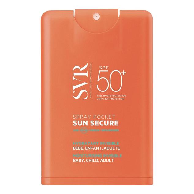 Ideal para llevar en el bolso, este  protector solar en spray  es una leche fluida hidratante con SPF50 de amplio espectro que deja la tez aterciopelada, luminosa y elástica. No deja marcas blanquecinas ni es pegajosa. Resiste al agua, la transpiración y los roces. Y, contiene ingredientes de tratamiento que mejorarán la salud y apariencia del rostro, como aceites y extractos vegetales, vitamina E y niacinamida.