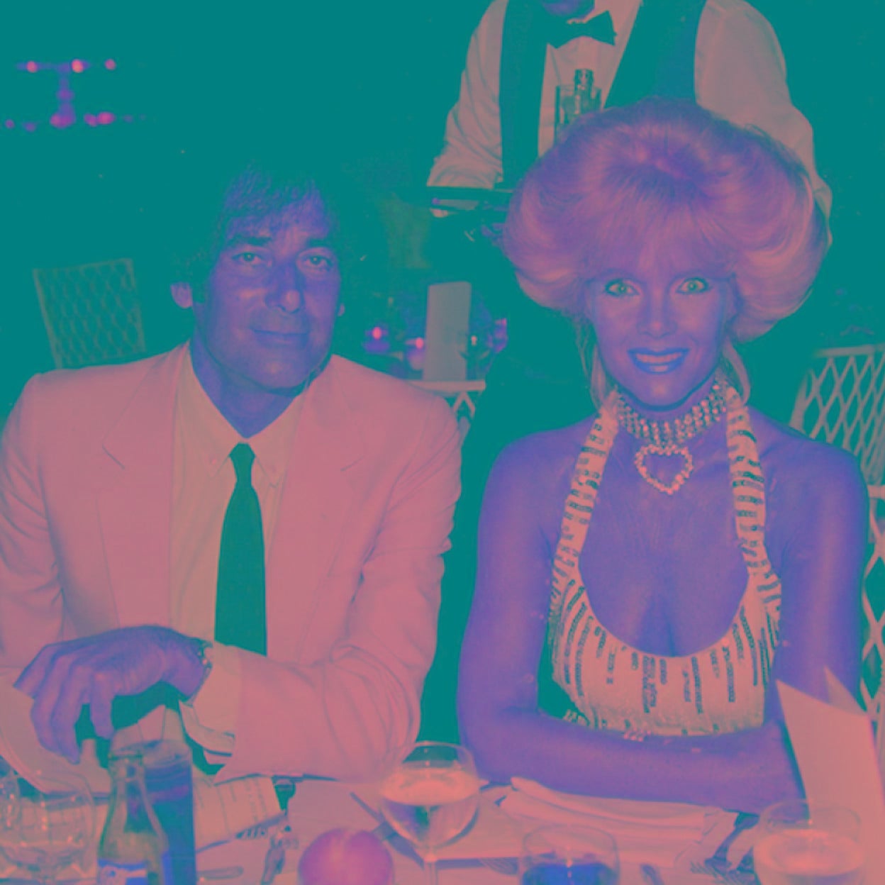 Gunilla von Bismarck y Luis Ortiz, en los años dorados de Marbella. 