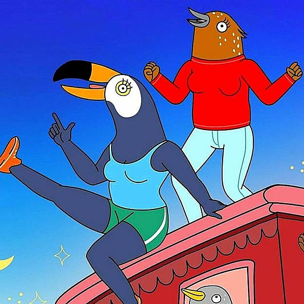 Tuca y Bertie, las aves protagonistas de la serie de animación que llega a HBO Max. 