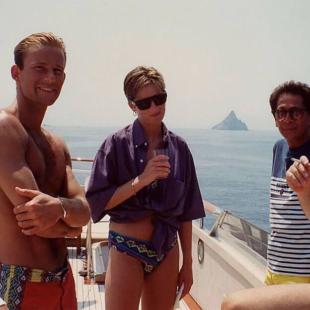 La relación de Rosario y Kyril de Bulgaria con Diana de Gales: vacaciones en el yate de Valentino y una amistad desconocida en los noventa