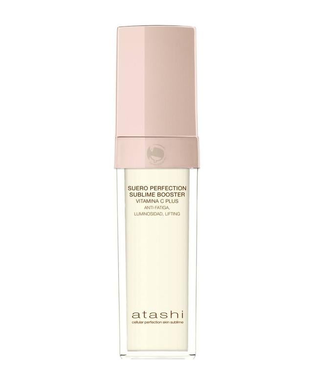 Este sérum lifting para la firmeza y la fatiga Cellular Perfection Skin Sublime de Atashi, redefine los contornos, reafirma, repara, rellena, tiene efecto tensor y potencia la vitalidad de la piel, mejorando la apariencia a todos los niveles para que parezcamos más jóvenes y descansadas. Todo, gracias a la combinación de flor de las nieves, extractos de magnolia y semilla de uva, el ácido leontopódico, la carnosina, creatina, alga roja y el complejo Mg-B Glucano biotecnológico. Cómpralo aquí