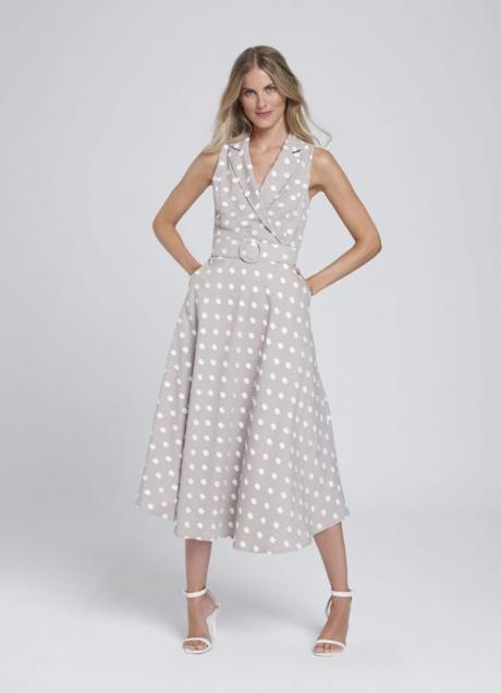 Imagen - El vestido de lunares de Letizia es de Laura Bernal.