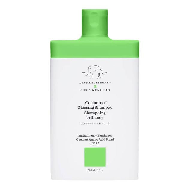 El champú de brillo Cocomino de Drunk Elephant protege el cabello y el cuero cabelludo.  Cómpralo aquí