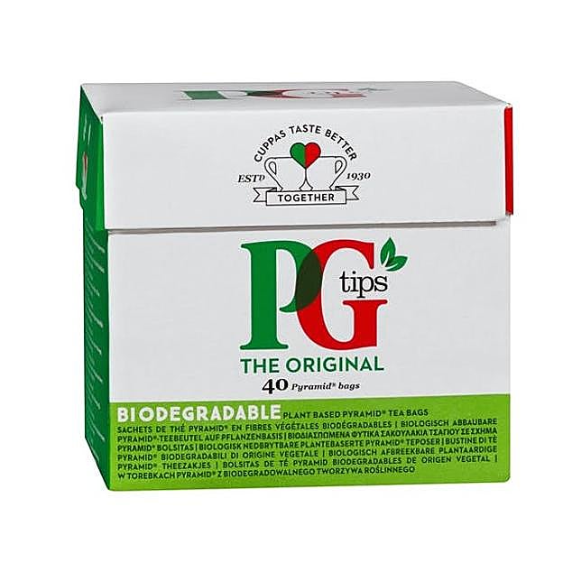 Té negro PG tips de The Original. En Mercadona por 1,75 euros/40 bolsitas. 