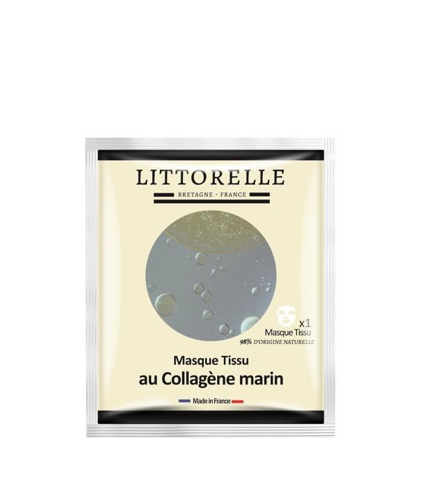 Masque Tissu au Collagène Marine de Littorelle se trata de un concentrado rejuvenecedor que proporciona la más intensa hidratación, revitaliza, alisa, rellena y reafirma el cutis, reduciendo arrugas y flacidez, mientras aumenta la elasticidad y el rebote de la piel. Cuenta con colágeno marino y vitamina E. Cómpralo aquí