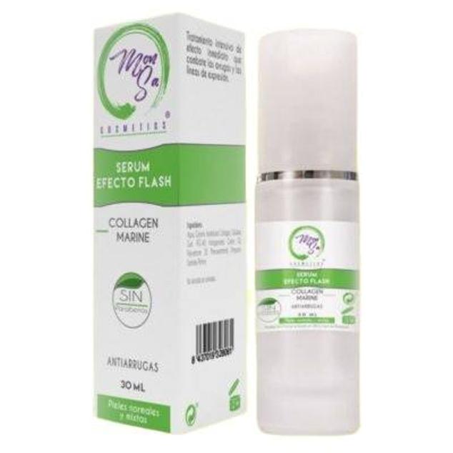 El sérum efecto flash con colágeno marino de Mon Sa ayudará a reafirmar, hidratar y potenciar la elasticidad de la piel, así como a nutrirla, acondicionarla y estimular la producción de colágeno y elastina para rellenar las arrugas y líneas de expresión. De inmediato tersa y revitaliza la piel. Cómpralo aquí