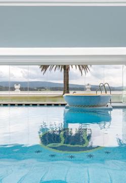 Imagen secundaria 2 - Foto del hotel, del desayuno y del balneario del complejo.