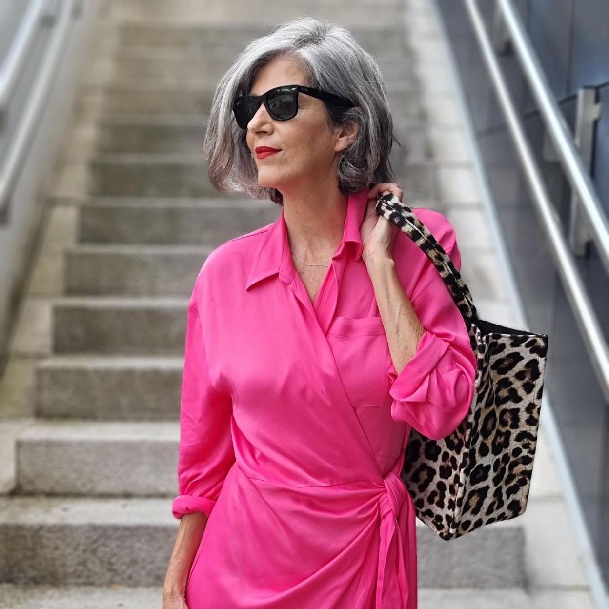 Carmen Gimeno con un vestido de Zara. 