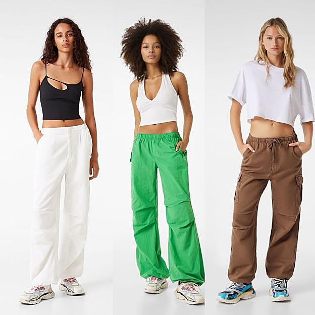 Los pantalones cargo de Bershka.